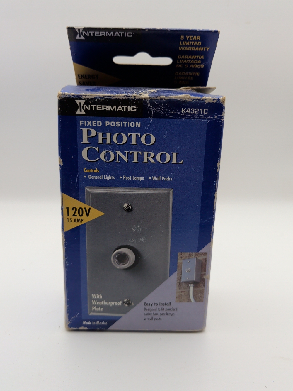 Intermatic K4321C Fixed Position Photo Control Sensor New Old Stock K4321 (F)